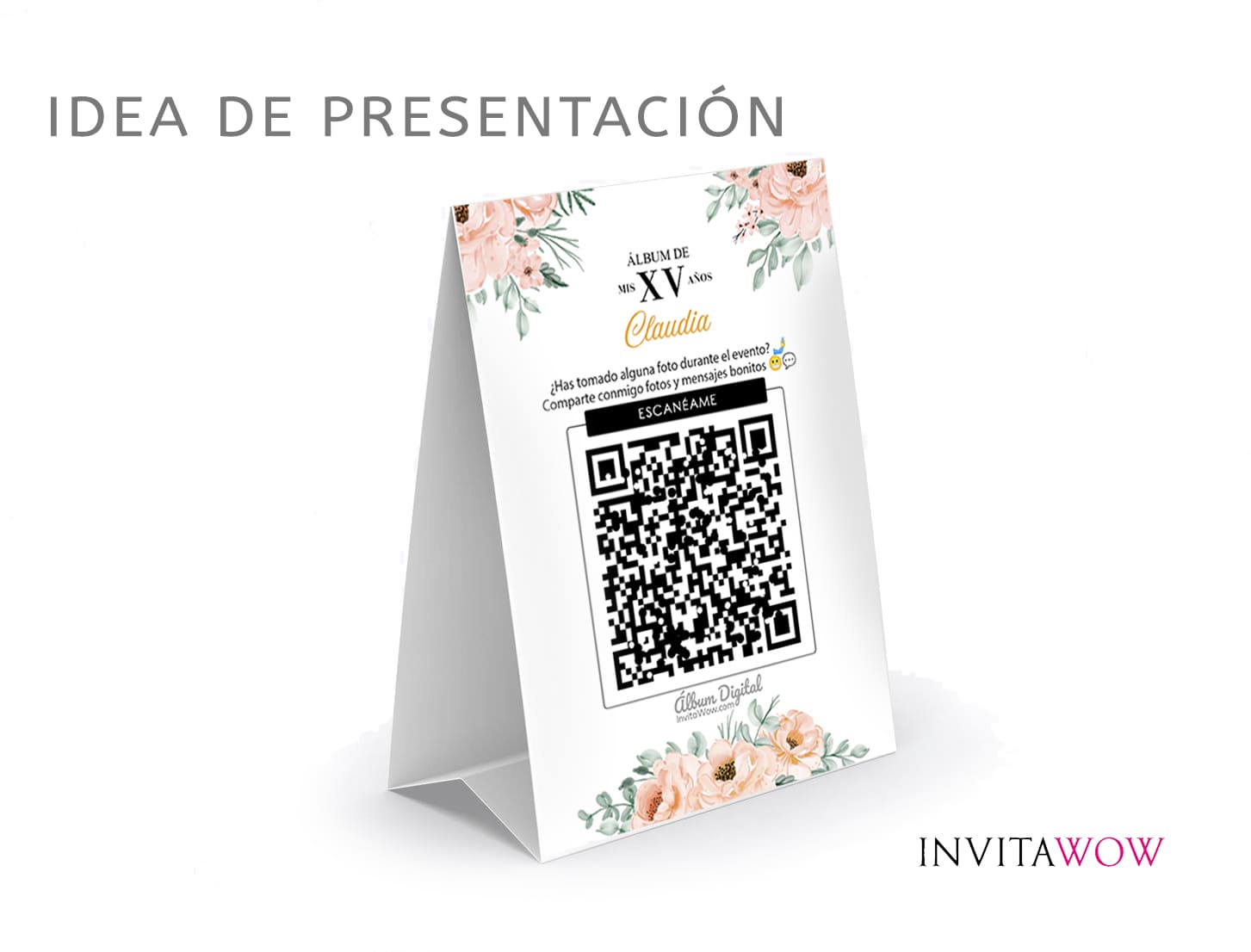 qr de album digital para boda impresion paquete